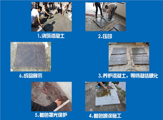 壓模著色