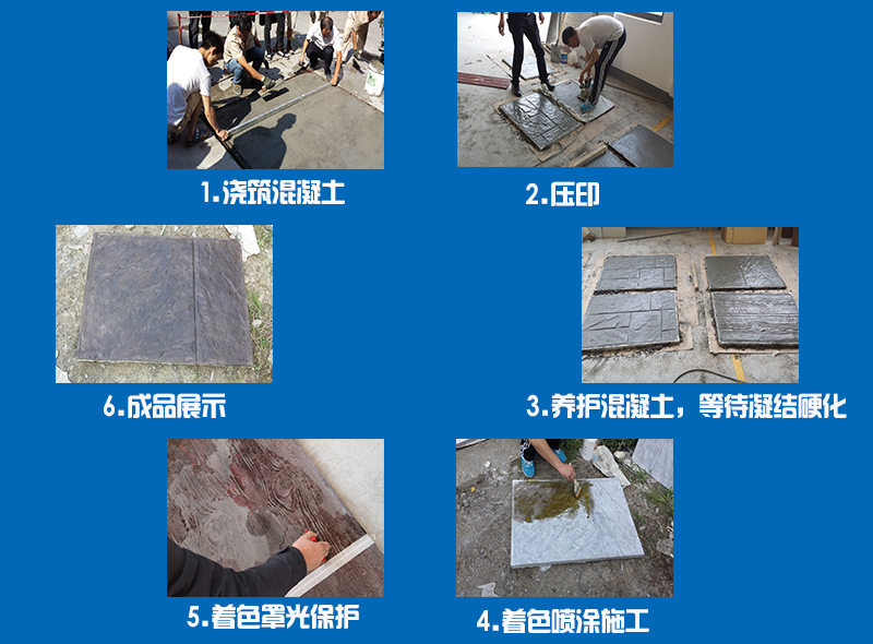 壓模著色